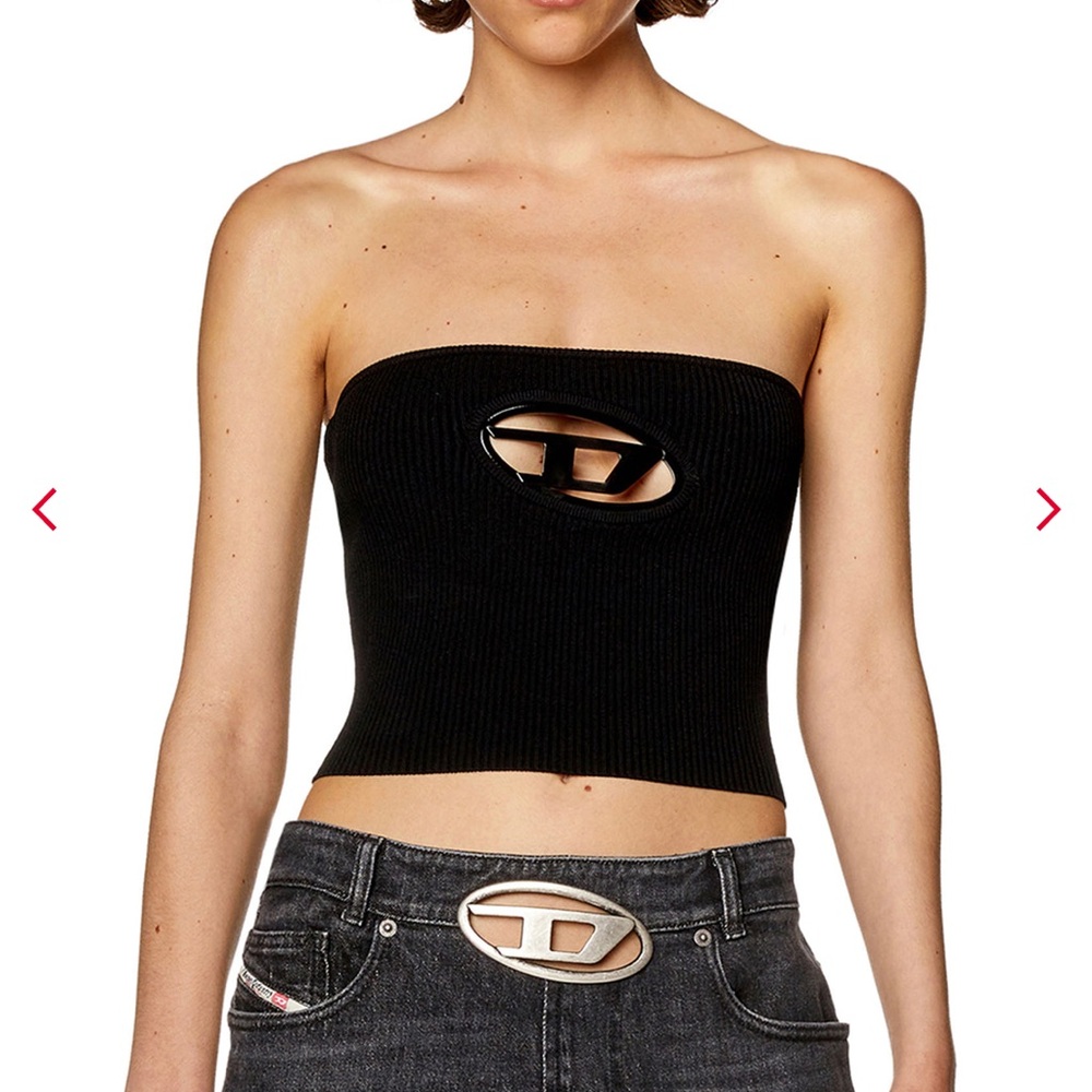 Diesel M-Clarksville-A black tube top xxs